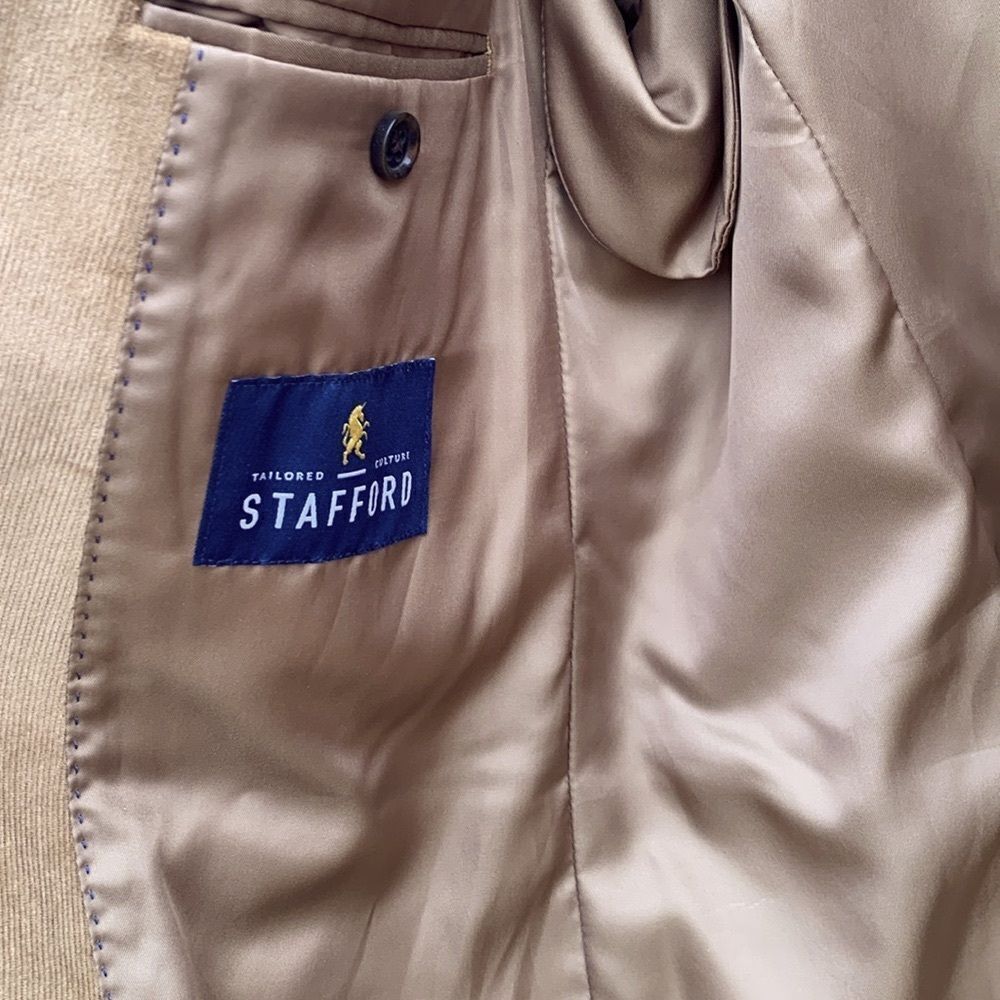 Take 50% OFF- Stafford Corduroy Men’s Classic Fit Sport Coat, Size-44L - Picture 8 of 13